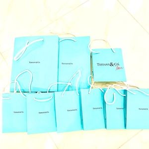9 Tiffany and Co. paper gift bags
